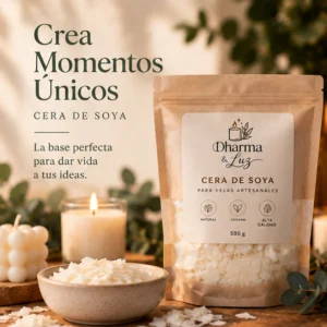 Cera de Soya Natural para Velas Artesanales – 500 g