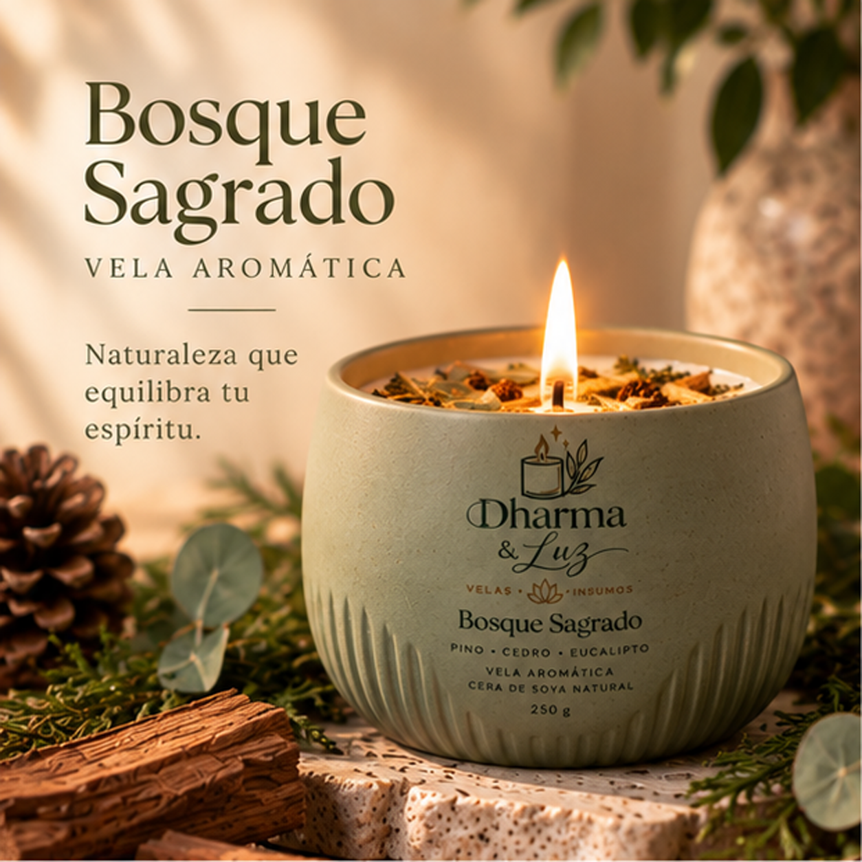 Vela Aromática Bosque Sagrado
